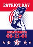 American Patriot Day Poster 911 Greeting Card
