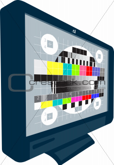 LCD Plasma TV Television Test Pattern
