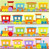 Cartoon trains backgrounds for kids