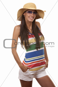 woman in beach wear