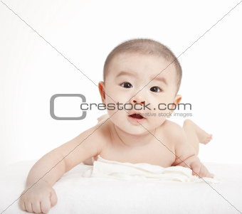 close up of asian infant