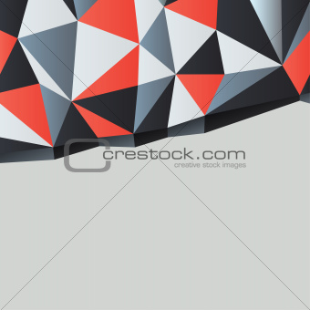 Triangles background with copyspace. Vector illustration, EPS10