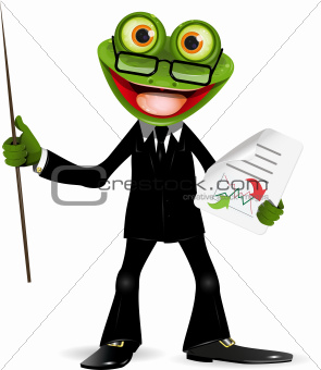 Frog in a suit