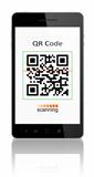 Qr code on smart phone