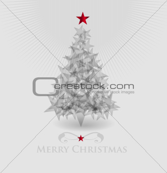 Abstract vector christmas tree