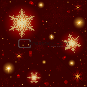 Fire Snowflakes Pattern