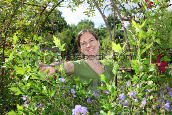 Gardening woman