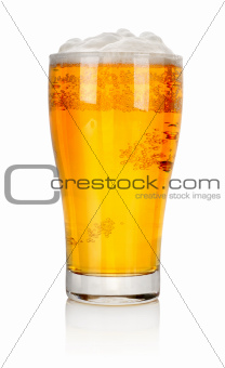 Beer glass isolated