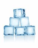 Ice cubes isolated