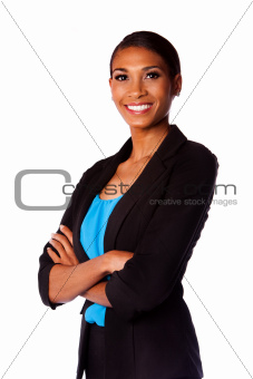 Happy smiling business woman