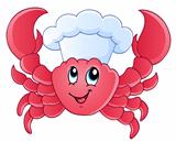 Cartoon crab chef