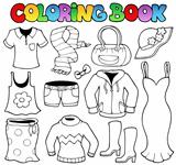 Coloring book clothes theme 1