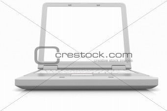 Notebook isolated on white reflect background