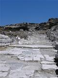 Wide marble staircase in ancient Knidos.