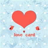 greeting card with a heart