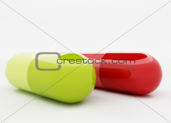 Green and red capsule