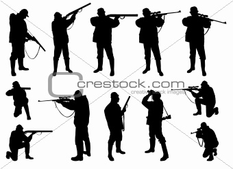 hunters silhouettes