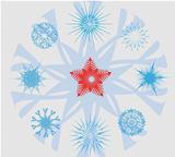 Snowflakes and Christmas Star