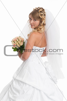 Beautiful bride posing