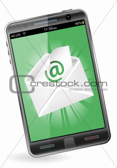 Smart Phone with e-mail