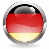 Gloss Button with German Flag