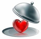 Heart on a silver platter 