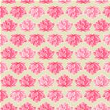 Pink Lotus Flower Seamless Pattern
