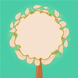 Abstract Tree with Round Leaf Crown