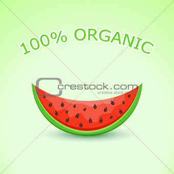 100% Organic Watermelon Slice