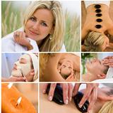 Montage of Beautiful Women Relaxing At Spa