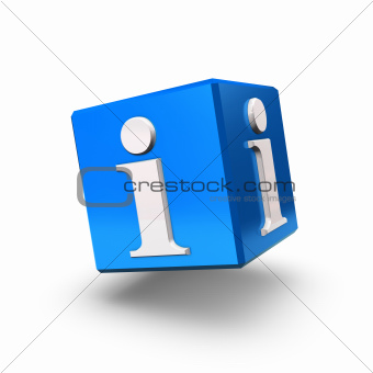 Blue Info Box Backward
