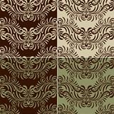 4 Vectro Seamless Vintage Pattern