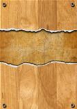 Cracked Wooden Background