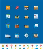 Vector common website icons. Shop