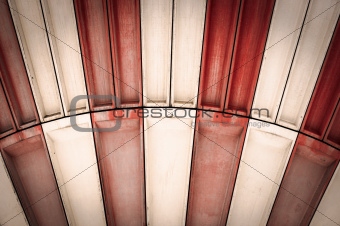Red and white abstract steel background
