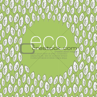Ecology poster design background. Vector illustration, EPS10