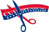 Cut Spending Scissors Cutting Bill
