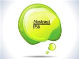 abstract green shiny banner template