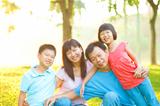 Asian Family Outdoor Lifestyle