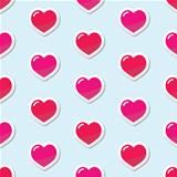 Seamless Heart love background, pattern