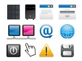 abstract multiple application icons
