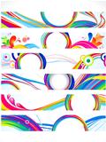 abstract multiple colorful web banners