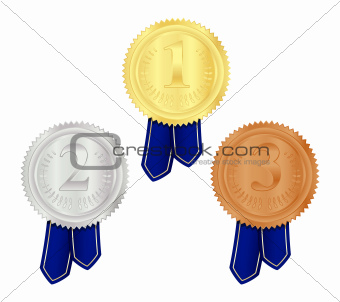 Gold, Silver and Bronze Medal