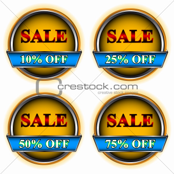 Four buttons sale
