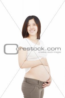 beautiful asian pregnant woman 