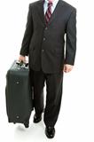 Business Traveler With Suitcase - Isolated