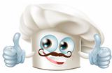 Happy cartoon chef character