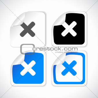 Stickers for web. Vector.