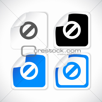 Stickers for web. Vector.