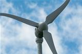 Green Energy - Wind Turbine against the Sky